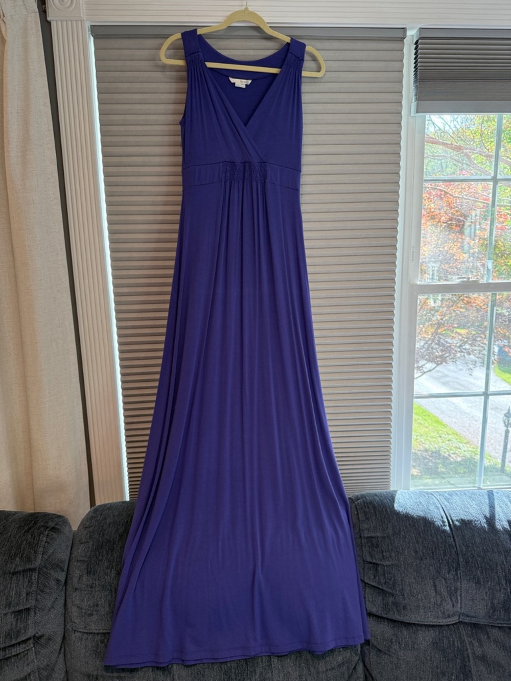Boden Sleeveless Maxi Dress in Deep Purple- size 6 L
